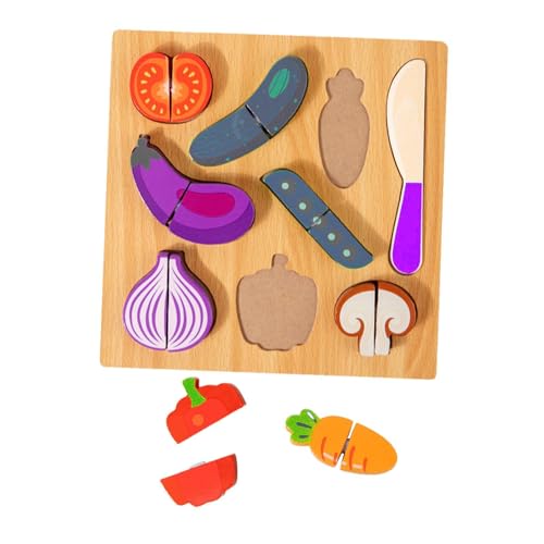 harayaa Holzschneidepuzzle für Kinder, Holzklammer, Kleinkinderpuzzle, Küchenspielzeug für Handarbeit, Gemüse harayaa Holzschneidepuzzle für Kinder, Holzklammer, Kleinkinderpuzzle, Küchenspielzeug für Handarbeit, Gemüse von harayaa