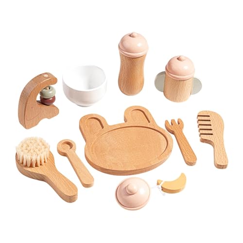 harayaa Holzspielspielzeug Set für Kinder, Teeparty Set, Spielzeug, Farblich Passendes Rollenspiel, Holz Make Up Sets, Babyspielzeug Set für Kinder, Baby-Spielzeug-Set harayaa Holzspielspielzeug Set für Kinder, Teeparty Set, Spielzeug, Farblich Passendes Rollenspiel, Holz Make Up Sets, Babyspielzeug Set für Kinder, Baby-Spielzeug-Set von harayaa