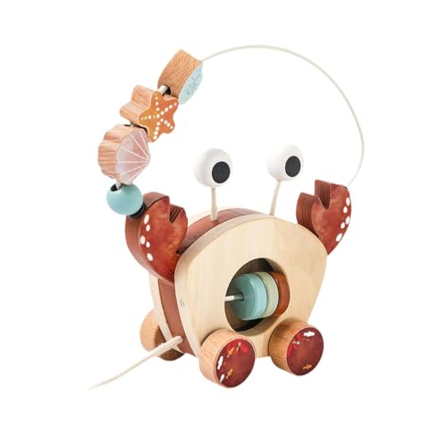 harayaa Holzspielzeug für Kleinkinder mit Zugfunktion, ideal für das harayaa Holzspielzeug für Kleinkinder mit Zugfunktion, ideal für das von harayaa