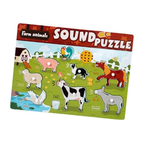 harayaa Holzspielzeug mit Tonlehre, interessantes Kinderpuzzle, Früherziehungsspielzeug für Kinder im Alter von 2 3 4 5 Jahren, Geburtstagsgeschenk, Tier harayaa Holzspielzeug mit Tonlehre, interessantes Kinderpuzzle, Früherziehungsspielzeug für Kinder im Alter von 2 3 4 5 Jahren, Geburtstagsgeschenk, Tier von harayaa