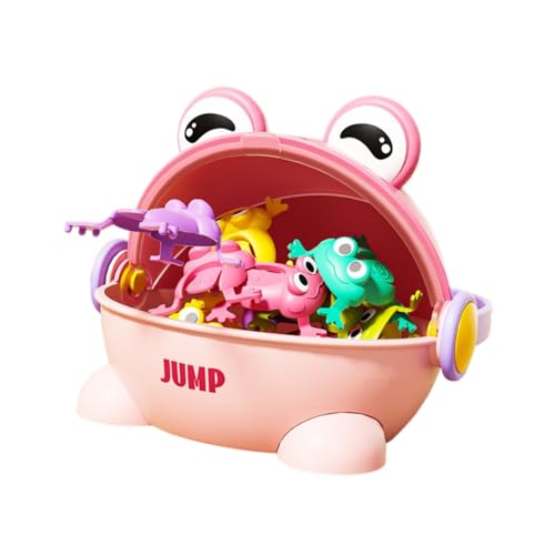 harayaa Hüpfende Frösche als Geschenkset mit Eimer für Kinder, Rosa harayaa Hüpfende Frösche als Geschenkset mit Eimer für Kinder, Rosa von harayaa