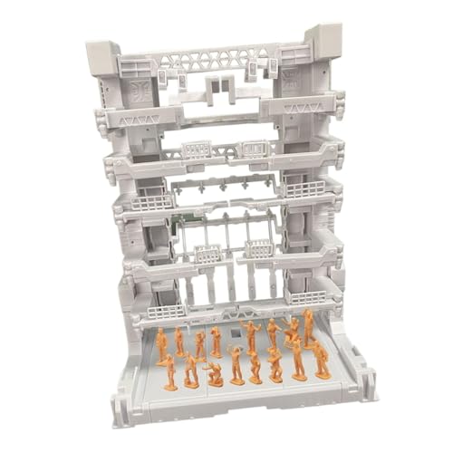 harayaa Ineinander greifende Display-Basis, Baufiguren, Modellbau-Werkzeuge, Heimdekoration, DIY-Modellbausatz, Ausstellungsstand, Weiß, 16.5 X 11.5 X 21.5 von harayaa