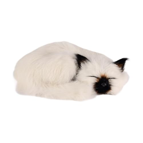 harayaa Katzenplüschtier Als Geburtstagsgeschenk, Dekoratives Spielzeug für Schlafzimmer Und Büro, Weiß harayaa Katzenplüschtier Als Geburtstagsgeschenk, Dekoratives Spielzeug für Schlafzimmer Und Büro, Weiß von harayaa