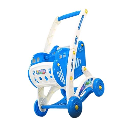 harayaa Kinder Einkaufswagen Spielzeug, Handcart für Rollenspiele im Supermarkt, Blau harayaa Kinder Einkaufswagen Spielzeug, Handcart für Rollenspiele im Supermarkt, Blau von harayaa