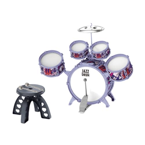 harayaa Kinder Kinder Drum Set Percussion Instrument Sensorisches Entwicklungsspielzeug für Vorschule von harayaa