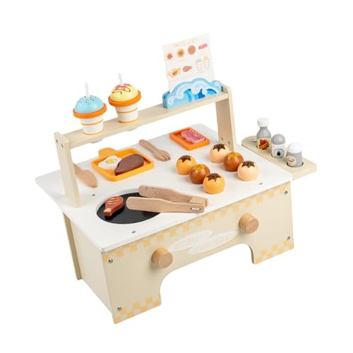 harayaa Kinderküche Aus Holz, Spielset, Pädagogisches Kochset für Puppenhaus Im Freien harayaa Kinderküche Aus Holz, Spielset, Pädagogisches Kochset für Puppenhaus Im Freien von harayaa