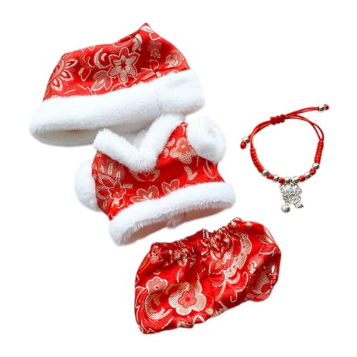 harayaa Kleidung für Puppen mit Einer Größe von 17 cm, Tang Anzug, Puppenzubehör, Pingan-Anzug harayaa Kleidung für Puppen mit Einer Größe von 17 cm, Tang Anzug, Puppenzubehör, Pingan-Anzug von harayaa