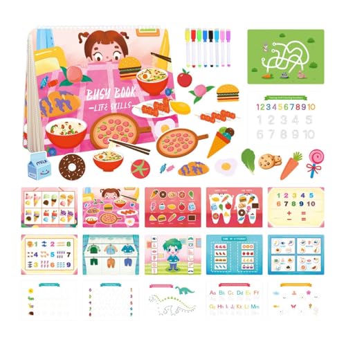 harayaa Kleinkinder Aufkleber Buch Ruhige Spielzeugbuch Bildung Feinmotorischer Fähigkeiten Interaktives Interaktiver Lernwerkzeug für Den Kindergarten, Lebensthema harayaa Kleinkinder Aufkleber Buch Ruhige Spielzeugbuch Bildung Feinmotorischer Fähigkeiten Interaktives Interaktiver Lernwerkzeug für Den Kindergarten, Lebensthema von harayaa