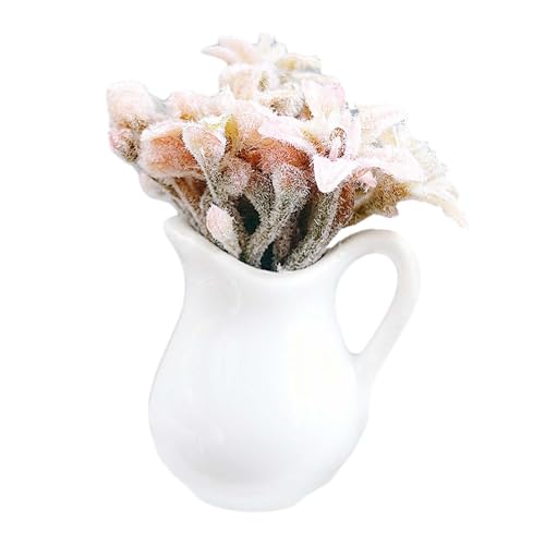 harayaa Künstliche Mini Topfblumen Modell, Mini Puppenhaus Topfpflanzen Modell, DIY Szenenmodell, Künstlicher Bonsai für Balkondekor, Rosa harayaa Künstliche Mini Topfblumen Modell, Mini Puppenhaus Topfpflanzen Modell, DIY Szenenmodell, Künstlicher Bonsai für Balkondekor, Rosa von harayaa