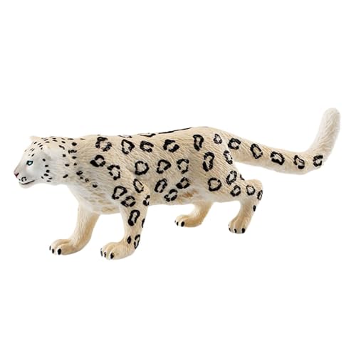 harayaa Leoparden Spielzeugfigur, Schneeleoparden Spielset, Die Realistische Leopardenstatue, Stil A von harayaa