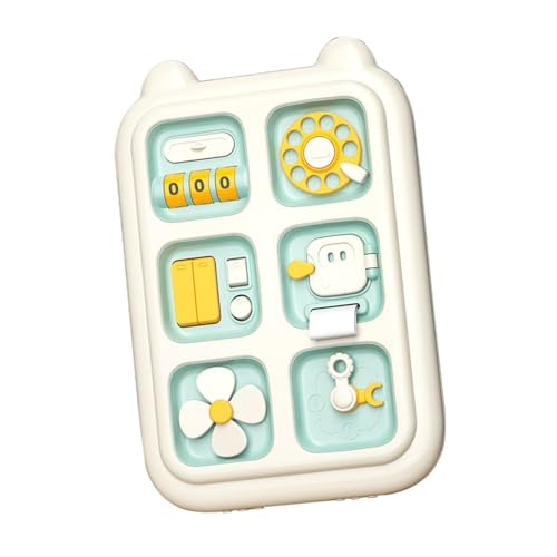 harayaa Lernspielzeug für Kinder, Busy Board zur Entwicklung von Feinmotorik und Konzentration, GrÜn von harayaa