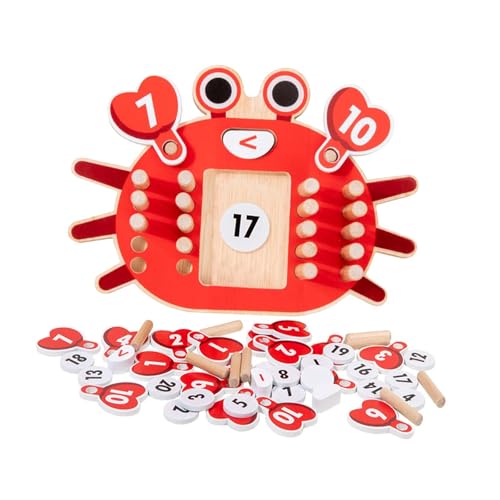 harayaa Lernspielzeug für im Alter von 3–6 Jahren, Mathematikspielzeug in Krabbenform, Geburtstagsgeschenke, tragbare Vorschullernhilfen für zu Hause von harayaa