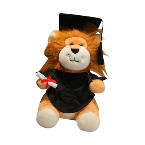 harayaa Löwenpuppe Plüschfigur für Dekoration Und Geschenke, Schwarz von harayaa