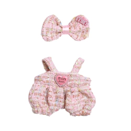 harayaa Mädchen Puppenkleidung, Puppen Overall mit Haar Accessoires, Rosa harayaa Mädchen Puppenkleidung, Puppen Overall mit Haar Accessoires, Rosa von harayaa