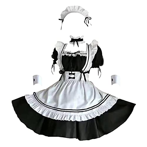 harayaa Maid Halloween Maid Outfit Cosplay Süße Klassische Lolita Schürze Maid Dress, S harayaa Maid Halloween Maid Outfit Cosplay Süße Klassische Lolita Schürze Maid Dress, S von harayaa