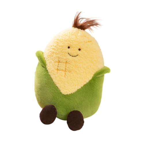 harayaa Mais Süßkartoffel gefülltes Spielzeug weiche Spielzeug kreative dekorative Bequeme Pflanzen -Plushie -Sofa Kissen für Wohnzimmer Schlafzimmer, Gelber Mais von harayaa