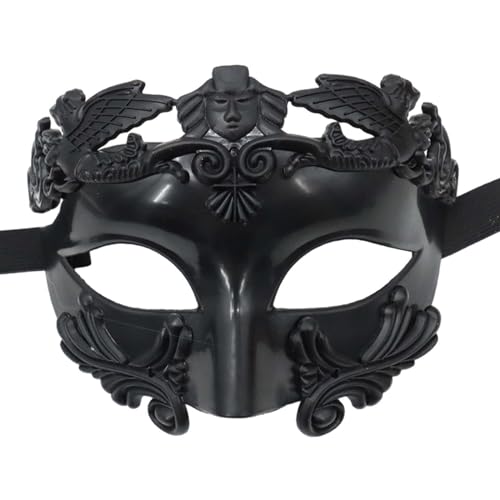 harayaa Maskerade-Maske, halbe Gesichtsmaske, römische Neuheit, Kostümmaske, Karneval-Maske, Requisiten für Party, Urlaub, Rollenspiele, Kostüm, A von harayaa