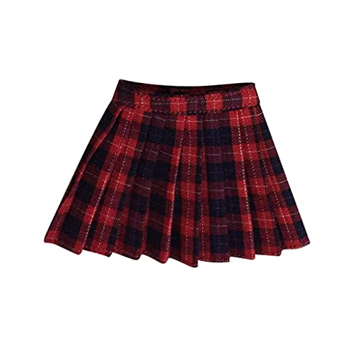 harayaa Maßstab 1/6 Plaid Minirock Kleid Hose Kleidung für 12 Zoll Action Damen Accessoires, Roter Plaid harayaa Maßstab 1/6 Plaid Minirock Kleid Hose Kleidung für 12 Zoll Action Damen Accessoires, Roter Plaid von harayaa