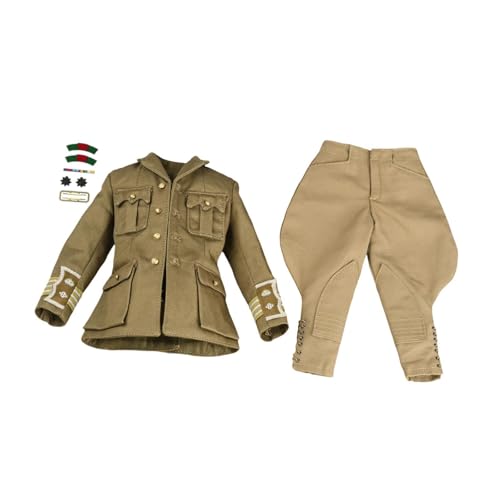 harayaa Maßstab 1/6: Männlicher Uniformanzug, DIY Puppenjacke, Hose für 12 Zoll Actionfiguren von harayaa