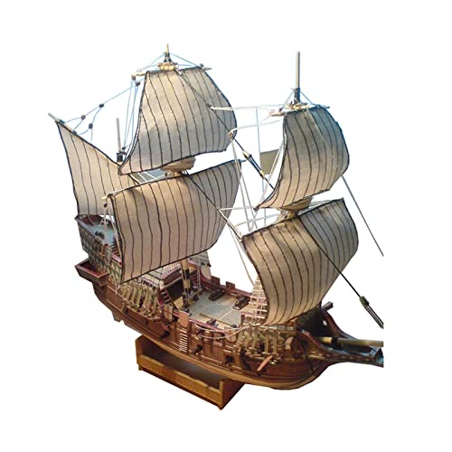 harayaa Maßstab 1:100 Papiersegelboot Schiffsbausätze Schiffsbausätze Sammlerstücke Boot Geschenk Spielzeug DIY Schiffshandwerk Segelboot Bausatz für von harayaa