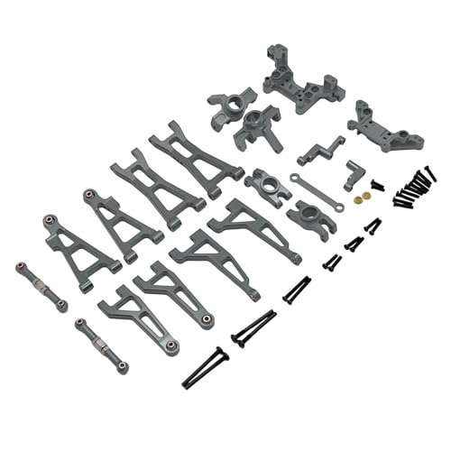 harayaa Metall Ersatzteile für 1/16 RC Cars, Robustes Zubehör für 16207, 16208, 16209, 16210, DIY Zubehör, grau von harayaa
