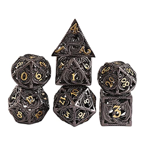 harayaa Metallwürfel-Set für mit Tragetasche und Zinklegierung harayaa Metallwürfel-Set für mit Tragetasche und Zinklegierung von harayaa