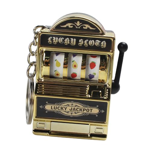harayaa Mini Spielautomat Schlüsselanhänger für Sammler, Gold von harayaa