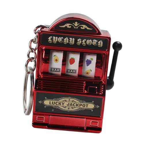 harayaa Mini Spielautomat Schlüsselanhänger für Sammler, Rot von harayaa