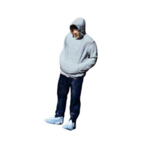 harayaa Miniatur Figur Im Maßstab 1/64, Kunstharz Modell für Diorama, Graues Sweatshirt Herren harayaa Miniatur Figur Im Maßstab 1/64, Kunstharz Modell für Diorama, Graues Sweatshirt Herren von harayaa
