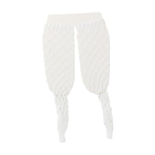 harayaa Miniatur-Fischnetzstrumpfpuppe im Maßstab 1:6, Legging-weibliche Nahtlose Socke für 12-Zoll-Frauenfiguren, Weiß von harayaa
