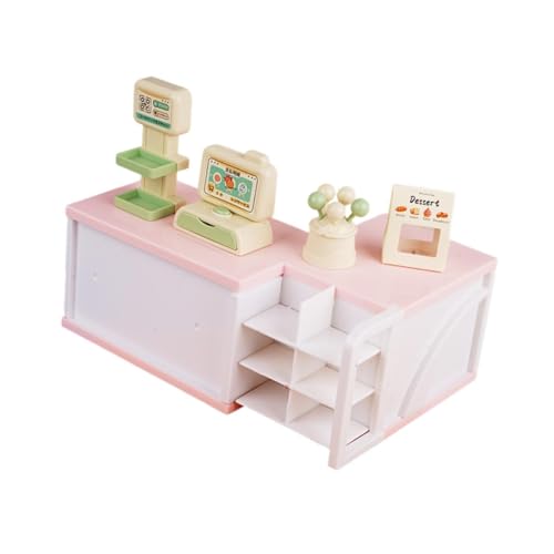 harayaa Miniatur-Registrierkasse Puppenhausmöbel, Spielzeug für Rollenspiele im Maßstab 1:12, ideal für Kinder ab 3 Jahren, Rosa harayaa Miniatur-Registrierkasse Puppenhausmöbel, Spielzeug für Rollenspiele im Maßstab 1:12, ideal für Kinder ab 3 Jahren, Rosa von harayaa