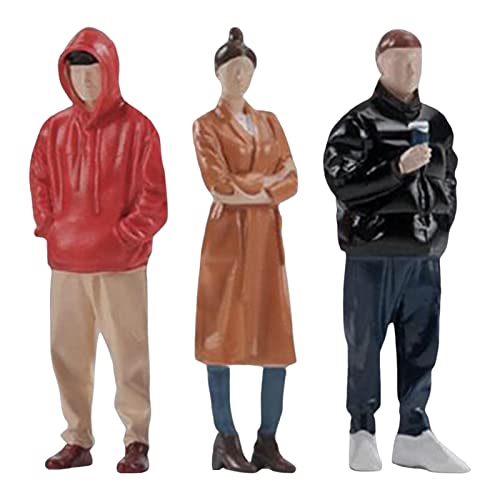 harayaa Modelle Im Maßstab 1:32, Figuren, Menschenfiguren, Mini Menschenmodell, Bemalte Figuren, Stehende Kleine Menschen für Mikrolandschaften, Puppenhaus De, Stil b von harayaa