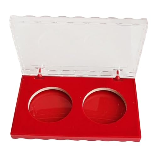 harayaa Münzpräsentationsbox, Aufbewahrungsbox, Schutzgehäuse mit transparentem Deckel, Challenge-Münzenhalter für Ausstellungen, Abzeichen, Schmuck, für 5cm von harayaa