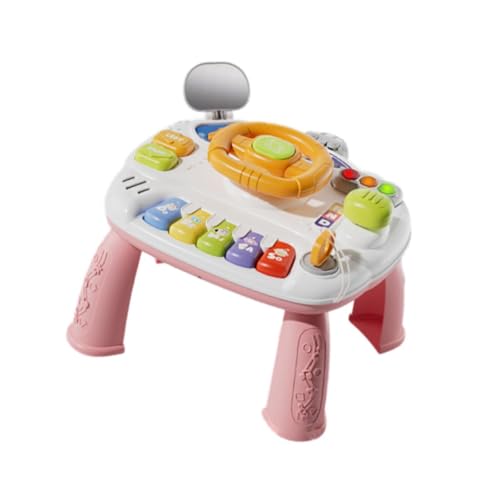 harayaa Musikspielzeug, Lenkradspielzeug, Ampeln, sensorisches Spielzeug, Aktivitätstisch, Rosa harayaa Musikspielzeug, Lenkradspielzeug, Ampeln, sensorisches Spielzeug, Aktivitätstisch, Rosa von harayaa