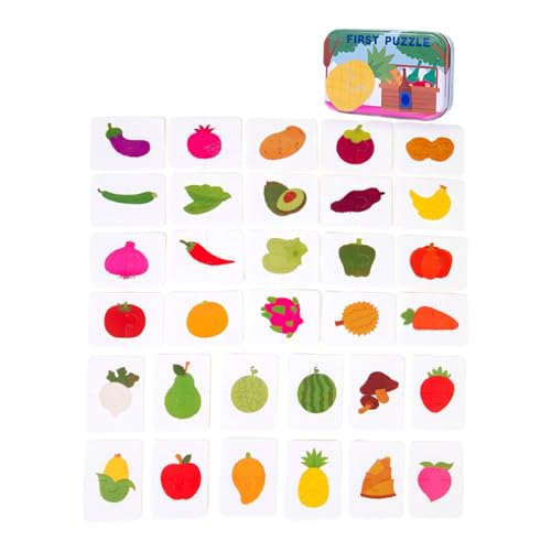harayaa Passende Puzzle-Spiel Lernspielzeug Frühes Lernen Fokus Vorschulisches Lernen Cartoon Passende Karten Kleinkinder Puzzles, Obst Gemüse harayaa Passende Puzzle-Spiel Lernspielzeug Frühes Lernen Fokus Vorschulisches Lernen Cartoon Passende Karten Kleinkinder Puzzles, Obst Gemüse von harayaa