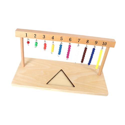harayaa Perlenaufhänger für Treppen, Lernspielzeug für Kinder, Mathematikmaterial mit Perlen, 1 bis 10 harayaa Perlenaufhänger für Treppen, Lernspielzeug für Kinder, Mathematikmaterial mit Perlen, 1 bis 10 von harayaa