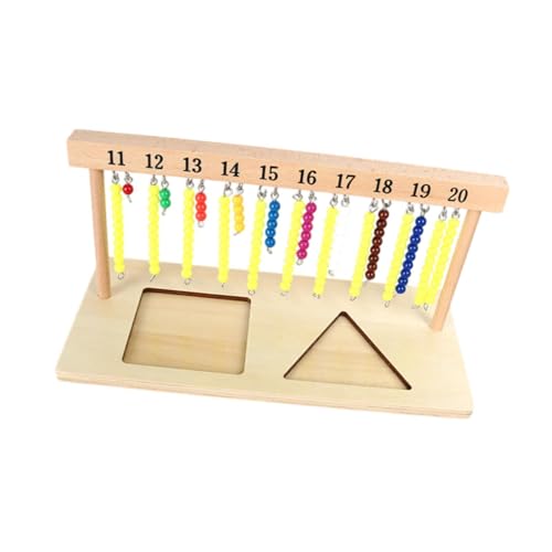 harayaa Perlenaufhänger für Treppen, Lernspielzeug für Kinder, Mathematikmaterial mit Perlen, 11 bis 20 harayaa Perlenaufhänger für Treppen, Lernspielzeug für Kinder, Mathematikmaterial mit Perlen, 11 bis 20 von harayaa