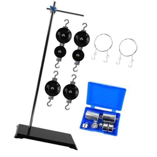 harayaa Physics Pulley Set Educational Tools, Wissenschaftsscheibeblöcke mit Inhaberdemonstrator für die Mittelschule, Style B von harayaa