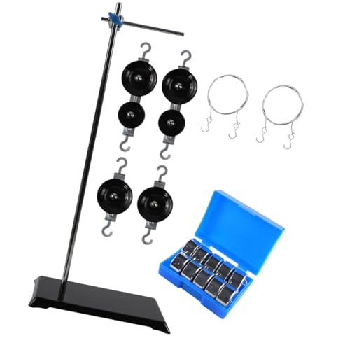 harayaa Physics Pulley Set Educational Tools, Wissenschaftsscheibeblöcke mit Inhaberdemonstrator für die Mittelschule, Style C von harayaa