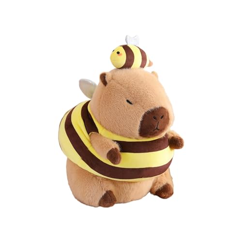 harayaa Plüsch Capybara Transform Cowboy Spielzeug, 30 cm, Raumdekoration, Sofa, Wohnzimmer, Capybara Figur, Weich, für Teenager, Erwachsene, Familie, Biene harayaa Plüsch Capybara Transform Cowboy Spielzeug, 30 cm, Raumdekoration, Sofa, Wohnzimmer, Capybara Figur, Weich, für Teenager, Erwachsene, Familie, Biene von harayaa