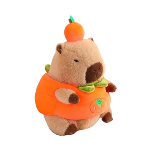 harayaa Plüsch Capybara Transform Cowboy Spielzeug, 30 cm, Raumdekoration, Sofa, Wohnzimmer, Capybara Figur, Weich, für Teenager, Erwachsene, Familie, Persimmon harayaa Plüsch Capybara Transform Cowboy Spielzeug, 30 cm, Raumdekoration, Sofa, Wohnzimmer, Capybara Figur, Weich, für Teenager, Erwachsene, Familie, Persimmon von harayaa