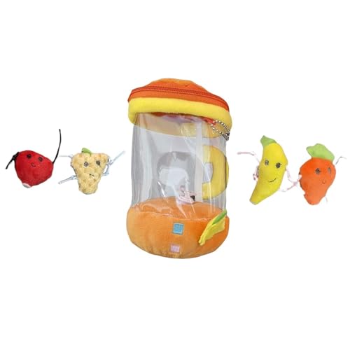 harayaa Plüsch Karotten Juicer Spielzeugkordelschnur Rotierendes Karotten Gefülltes Spielzeug für Kinder von harayaa