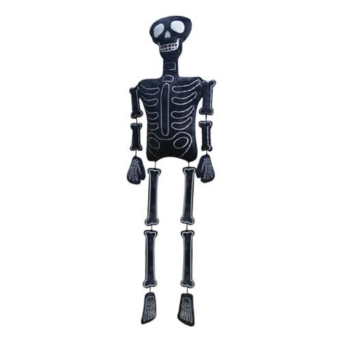 harayaa Plüsch-Skelett-Spielzeug, Halloween-Dekoration, lebensechte süße Plüschpuppe, Stofftier für Geburtstagsgeschenke, Raumdekoration für Kinder im, Schwarz harayaa Plüsch-Skelett-Spielzeug, Halloween-Dekoration, lebensechte süße Plüschpuppe, Stofftier für Geburtstagsgeschenke, Raumdekoration für Kinder im, Schwarz von harayaa