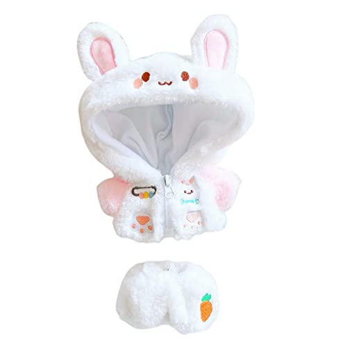 harayaa Puppen Outfits, Mantel Hosen Set mit Reißverschluss, Plüsch Puppenkleidung, Puppenkleid für 20 cm Plüschpuppen, Kaninchen harayaa Puppen Outfits, Mantel Hosen Set mit Reißverschluss, Plüsch Puppenkleidung, Puppenkleid für 20 cm Plüschpuppen, Kaninchen von harayaa