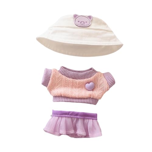 harayaa Puppen Strickpullover Und Rock. Machen Sie Ihre Eigenen Puppen für Kinder, Modische Kleidung, Plüsch Puppenkleidung mit Hut für 6,69 Zoll Puppen, Violetter Rock Und Hut harayaa Puppen Strickpullover Und Rock. Machen Sie Ihre Eigenen Puppen für Kinder, Modische Kleidung, Plüsch Puppenkleidung mit Hut für 6,69 Zoll Puppen, Violetter Rock Und Hut von harayaa