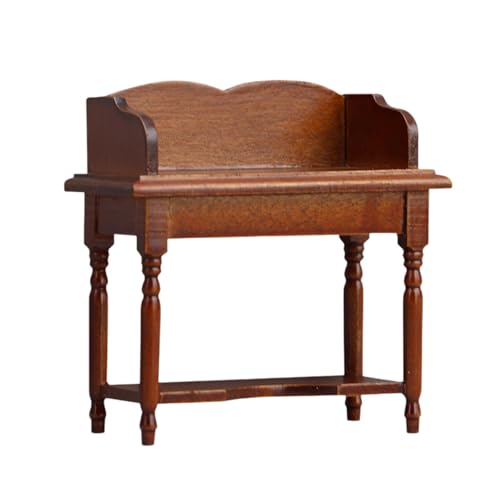 harayaa Puppenhaus Miniatur Schreibtisch Ornament Modell Simulation Realistischer Schminktisch für Puppenhaus Zubehör DIY Szene Im Maßstab 1:12 von harayaa