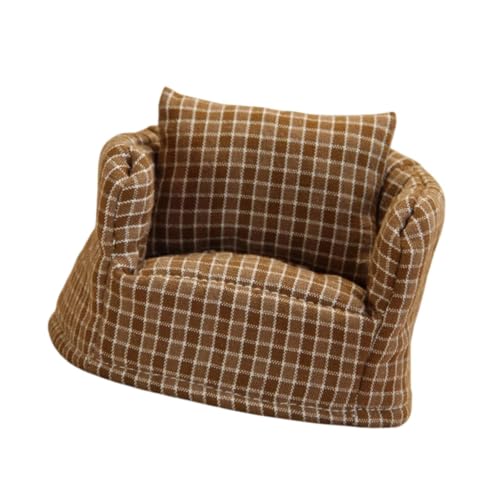 harayaa Puppenhaus Sofa, Couch, Puppenhaus Möbel, 1:12, Heimdekoration, Sessel für Puppenhaus, Mikro Landschaftszubehör, Dekoration, Kaffee harayaa Puppenhaus Sofa, Couch, Puppenhaus Möbel, 1:12, Heimdekoration, Sessel für Puppenhaus, Mikro Landschaftszubehör, Dekoration, Kaffee von harayaa