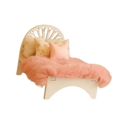 harayaa Puppenhausbett im Maßstab 1:12, Miniatur-Einzelbett, Miniaturmöbel für Foto-Requisiten, Weiß harayaa Puppenhausbett im Maßstab 1:12, Miniatur-Einzelbett, Miniaturmöbel für Foto-Requisiten, Weiß von harayaa