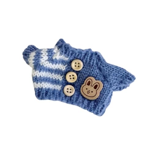 harayaa Puppenkleidung, Zubehör für Puppen, DIY Puppe Erstellen, Gefüllter Pullover für 15 cm, Blau harayaa Puppenkleidung, Zubehör für Puppen, DIY Puppe Erstellen, Gefüllter Pullover für 15 cm, Blau von harayaa