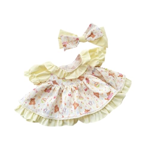harayaa Puppenkleidung, handgefertigtes Outfit mit Kopfschleife für Mädchenpuppen harayaa Puppenkleidung, handgefertigtes Outfit mit Kopfschleife für Mädchenpuppen von harayaa